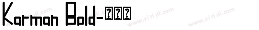 Karman Bold字体转换